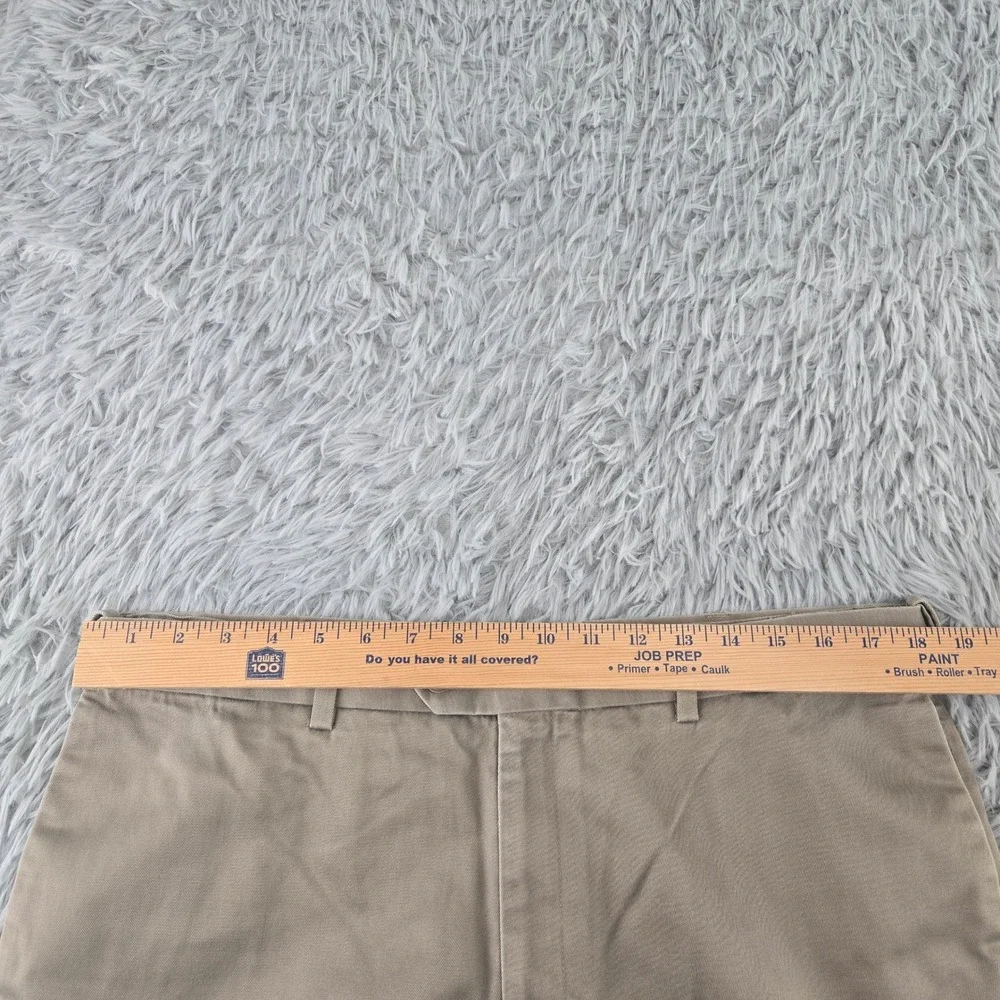 Perry Ellis Portfolio 36x29 Black Khaki Bundle Cotton Flat Front 3pk Trousers - Picture 12 of 16